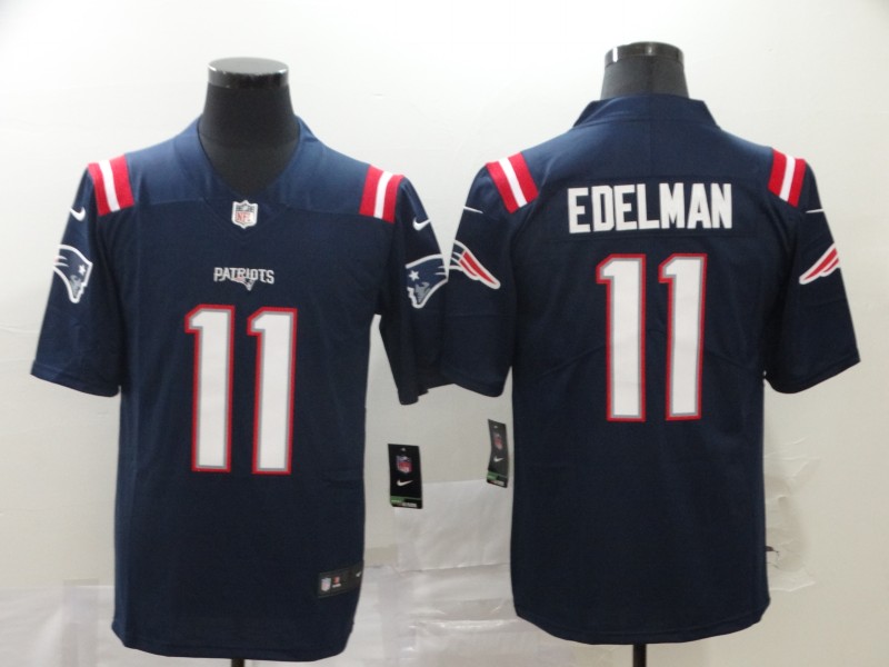 Men's New England Patriots Julian Edelman #11 Navy Jersey